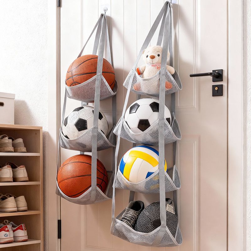 Sports Equipment Basketball - Wall Mounted Ball Storage Hanging Bag
