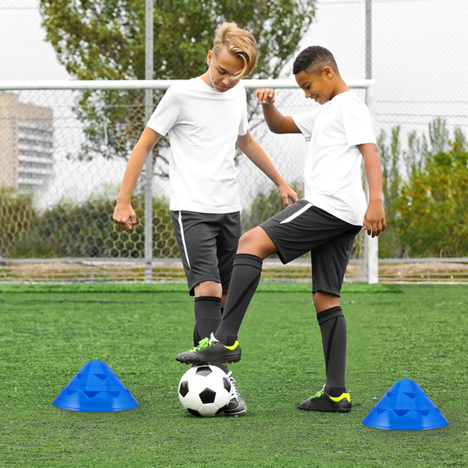 6Pcs Soccer Training Cones Agi - Sports Equipment Basketball 评论和价格