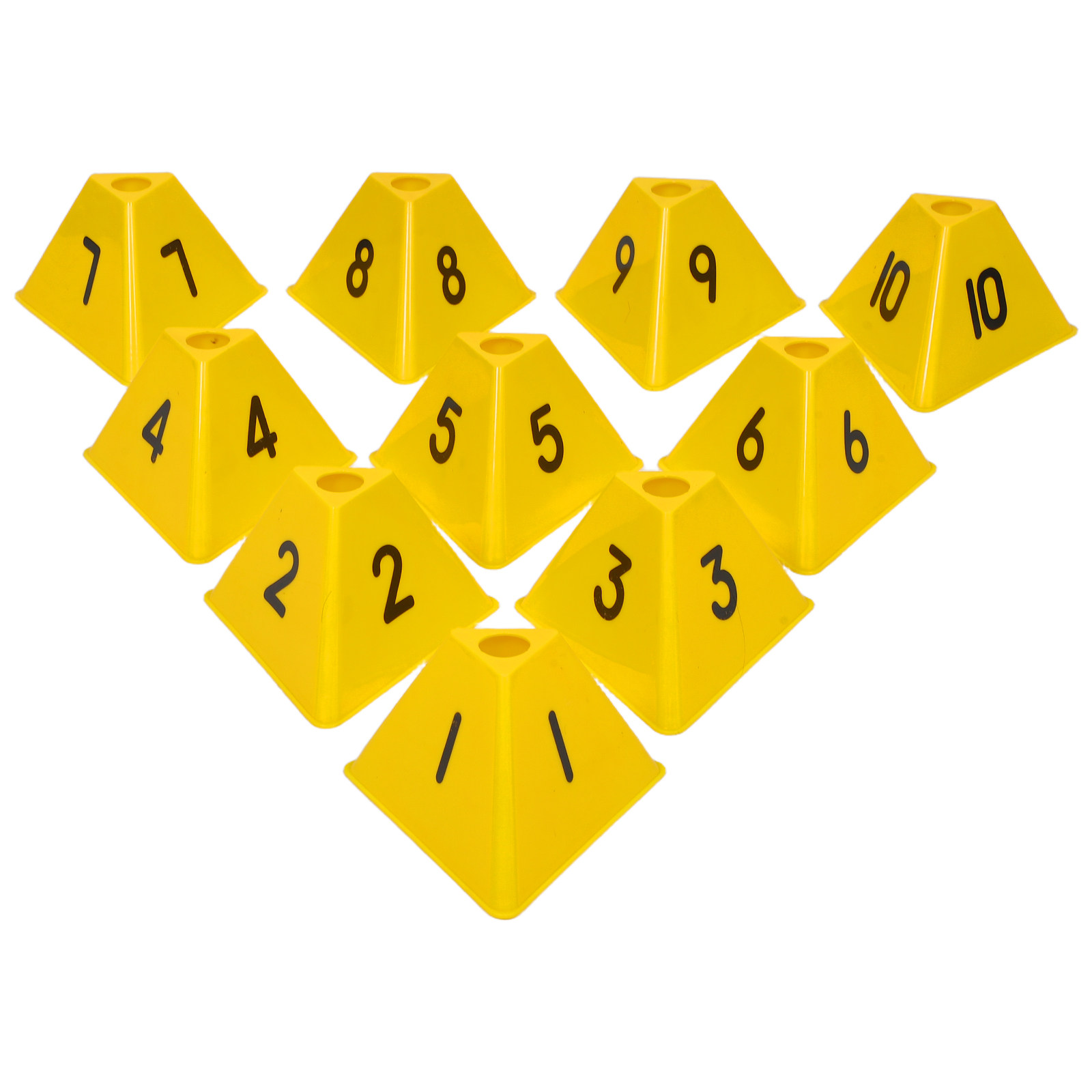 10Pcs Football Training Marker - Sports Equipment Basketball 评论和价格